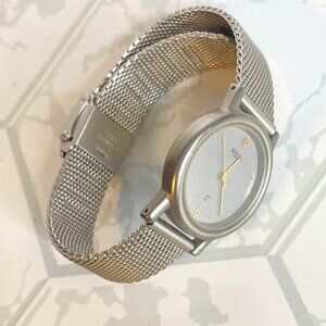 Boccia Titanium Silver Mesh Minimalist Watch Lightweight Elegant Wristwatch